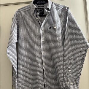 Ariat Men's Geometric Print Button Down Shirt